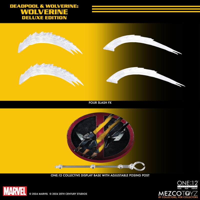 Deadpool and Wolverine MEZCO ONE12 COLLECTIVE Deluxe Action Figures Bundle