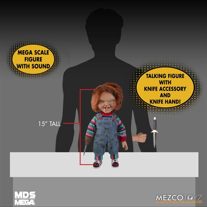 Chucky Talking Menacing Chucky 15" Scale Figure With Sound