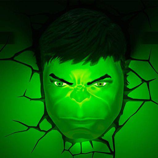 Marvel Hulk Face Wall 3D Deco Light