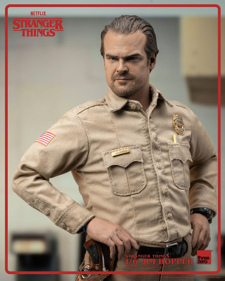 Stranger Things Jim Hopper Season 1 Action Figure 1 6 Scale 32 cm