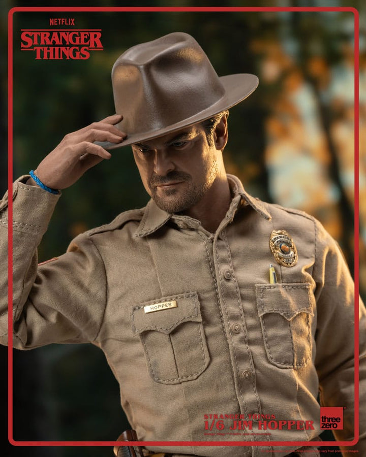 Stranger Things Jim Hopper Season 1 Action Figure 1 6 Scale 32 cm
