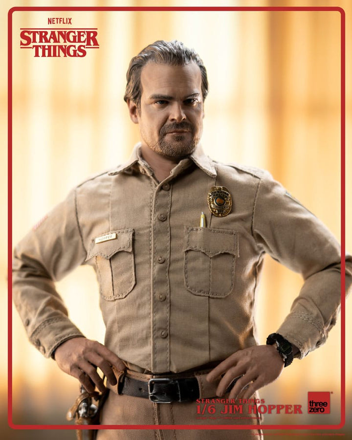 Stranger Things Jim Hopper Season 1 Action Figure 1 6 Scale 32 cm