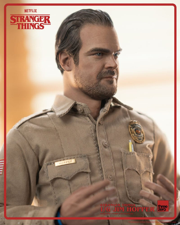 Stranger Things Jim Hopper Season 1 Action Figure 1 6 Scale 32 cm