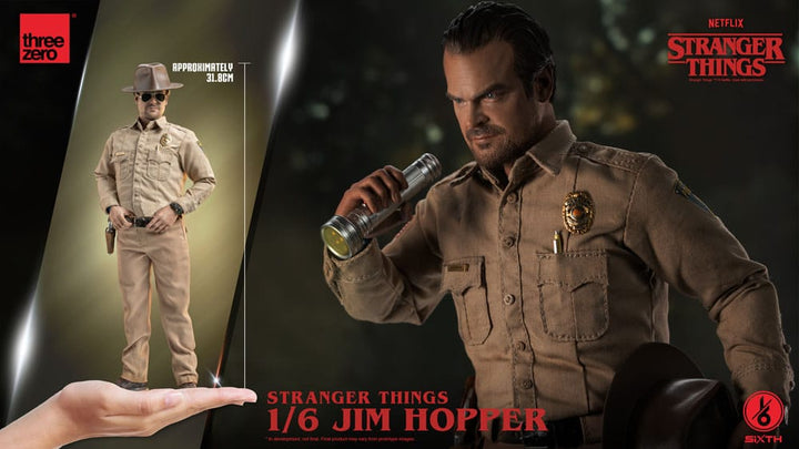 Stranger Things Jim Hopper Season 1 Action Figure 1 6 Scale 32 cm
