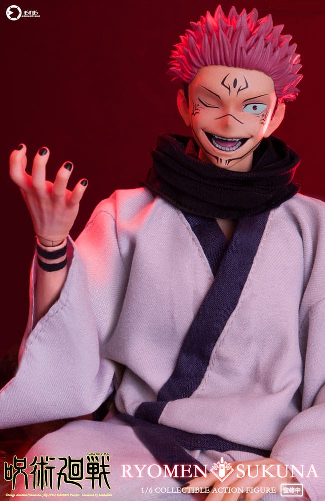 Threezero Ryomen Sukuna Jujutsu Kaisen Action Figure 1 6 Scale 30 cm