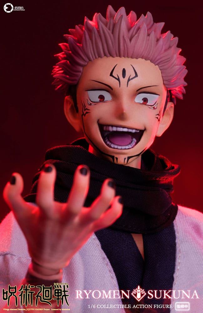 Threezero Ryomen Sukuna Jujutsu Kaisen Action Figure 1 6 Scale 30 cm
