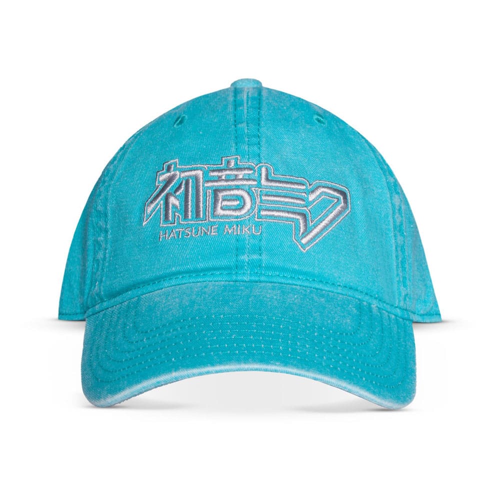 Hatsune Miku Blue Curved Bill Cap