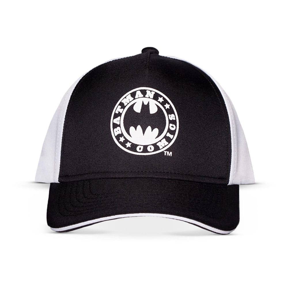 DC Comics Batman Logo Black and White Baseball Cap