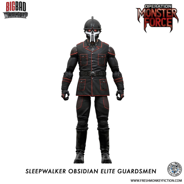 Monster Force Sleepwalker Obsidian Elite Guardsmen Operation Action Figure 1/12 Scale 15 cm