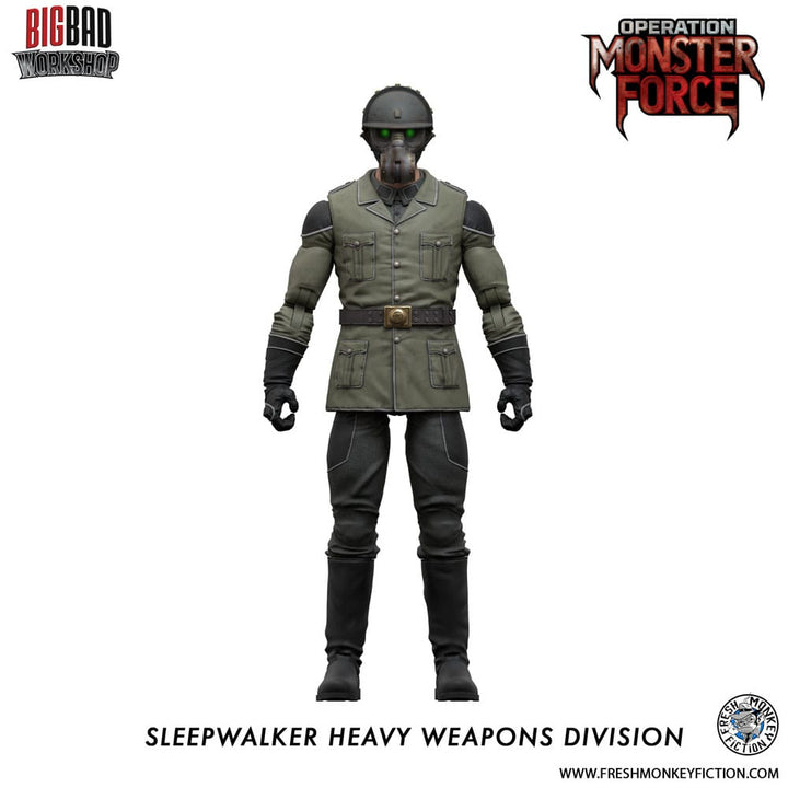 Monster Force Sleepwalker Heavy Weapons Division Operation Action Figure 1/12 Scale 15 cm