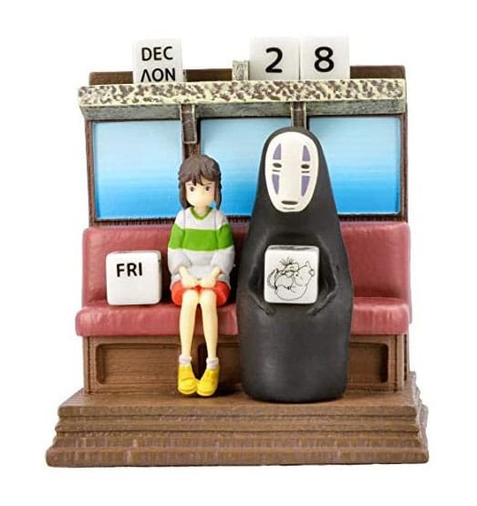 Spirited Away Take Unabara Train Three Wheeler Diorama Calendar Statue 11 Centimeter