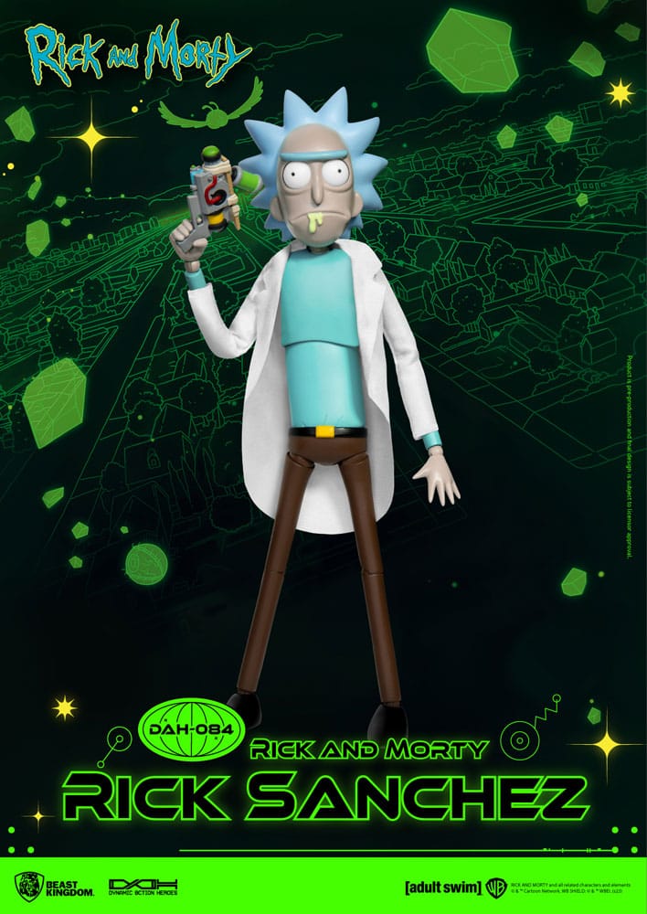 Rick and Morty Rick Sanchez Dynamic 8ction Heroes Action Figure 23 Centimeter
