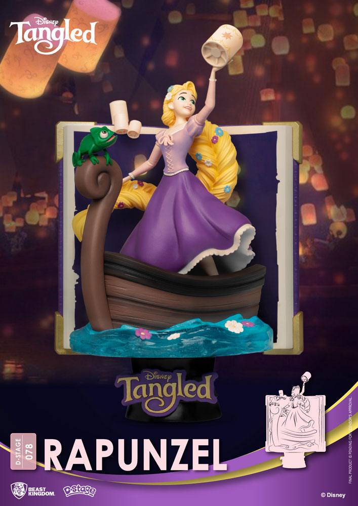Disney Rapunzel Story Book Series D-Stage PVC Diorama 15 Centimeter