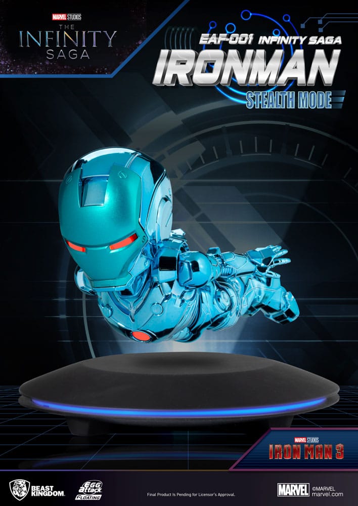Marvel Ironman Stealth Mode The Infinity Saga Egg Attack Floating Figure 16 Centimeter