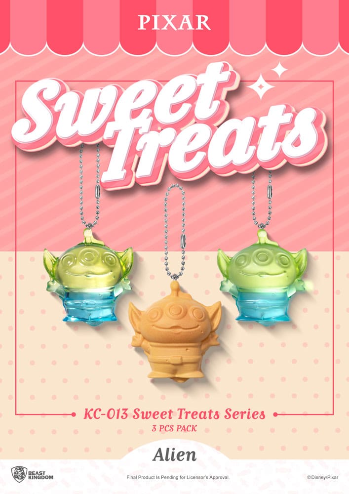 Pixar Sweet Treats Series Keychain Set 3 Pack 4 Centimeter