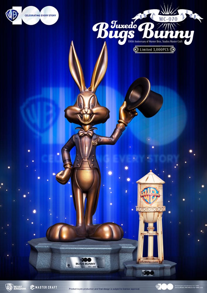 Looney Tunes Bugs Bunny Warner Bros 100th Anniversary Master Craft Statue 46 Centimeter