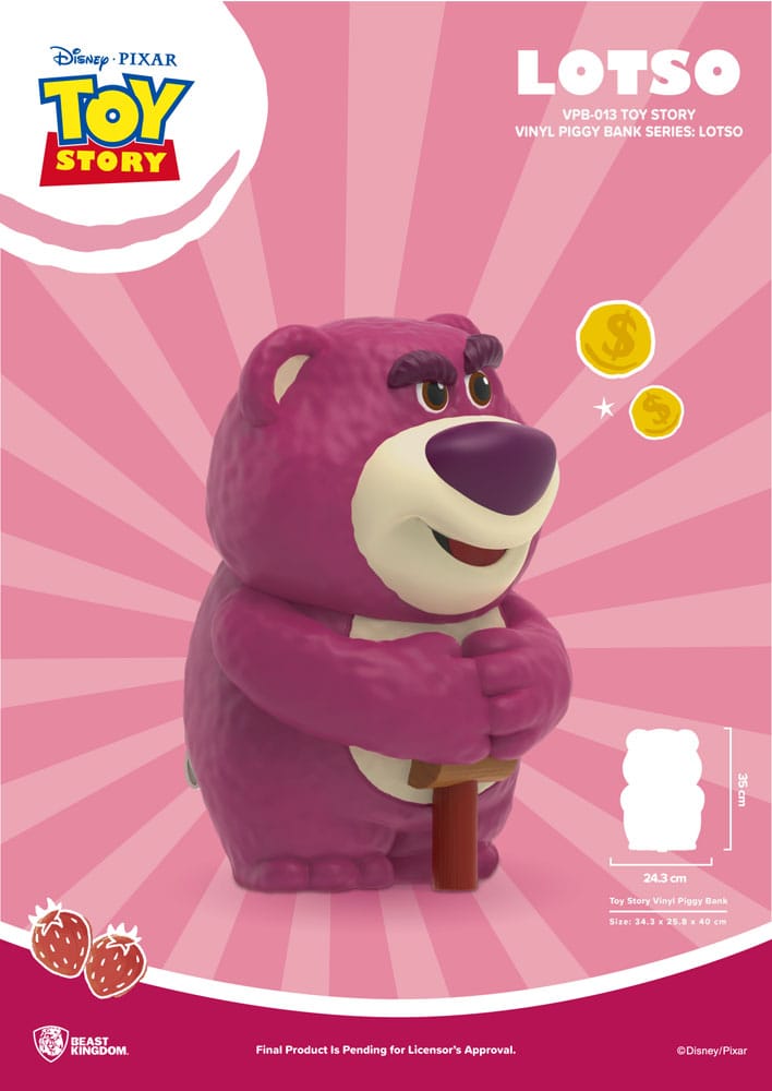 Toy Story Piggy Vinyl Bank Lotso