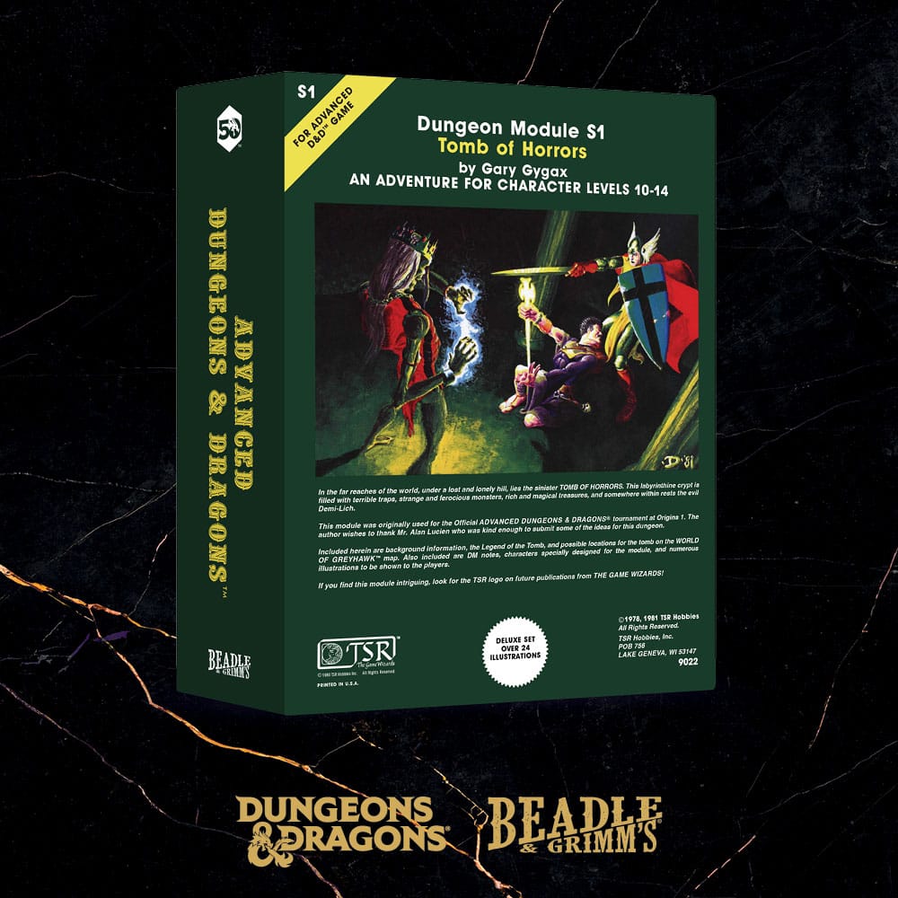 Dungeons And Dragons Dice Set Classic Module Tomb Of Horrors 7 Piece