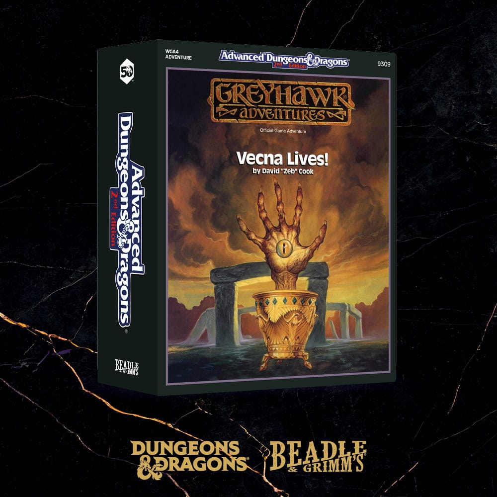 Dungeons and Dragons Vecna Lives Classic Module Dice Set 7 Pieces