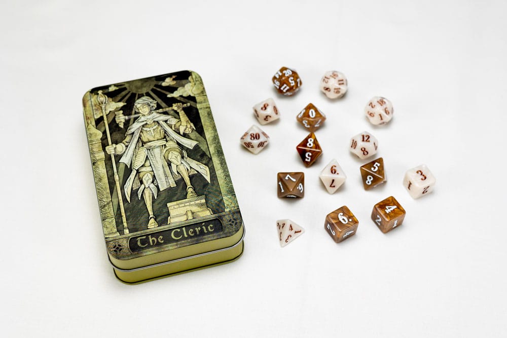 Character Class Cleric Classic RPG Dice Set 14 Pieces