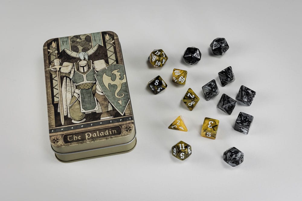 Character Class Paladin Classic RPG Dice Set 15 Pieces