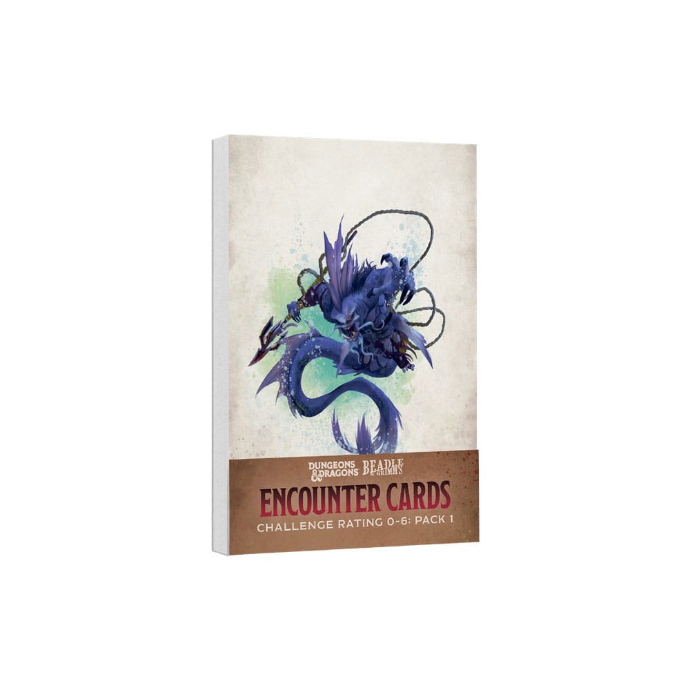 Dungeons and Dragons Encounter Cards Challenge Rating 0 to 6 Pack 1 English Version