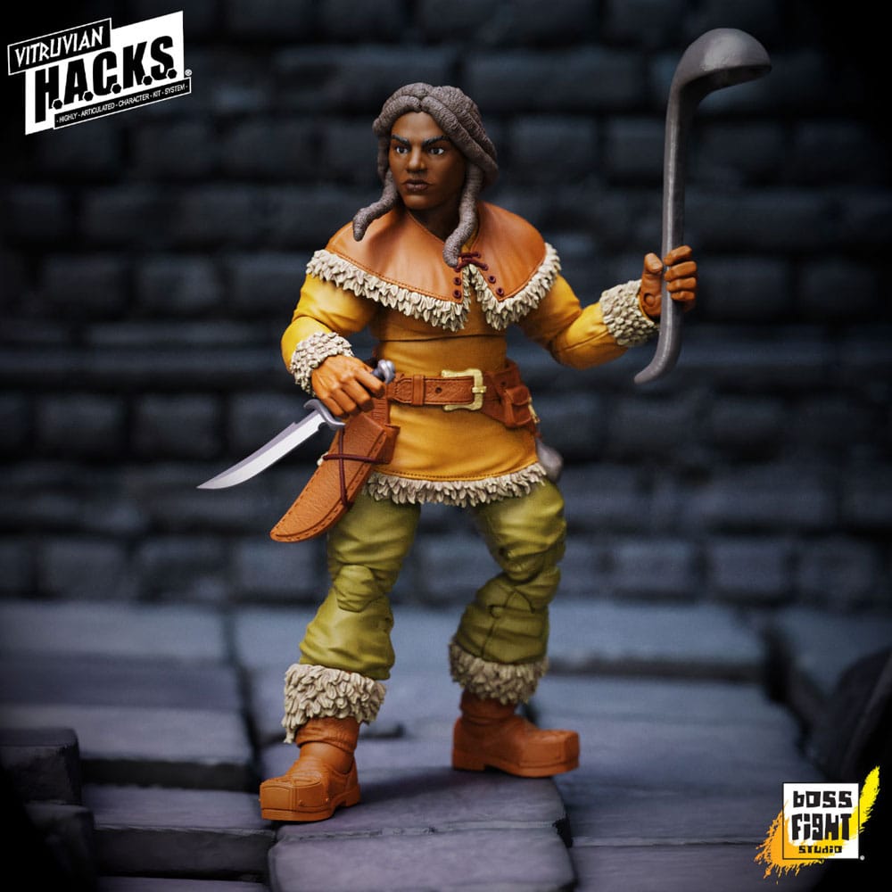 Vitruvian H A C K S Dwarf Tavern Keeper Madame Ruskin Vitruvian H A C K S Action Figure