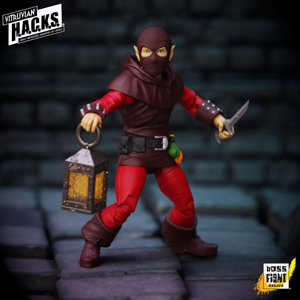 Vitruvian H A C K S Halfling Scout Dwynn Dellos Vitruvian H A C K S Action Figure