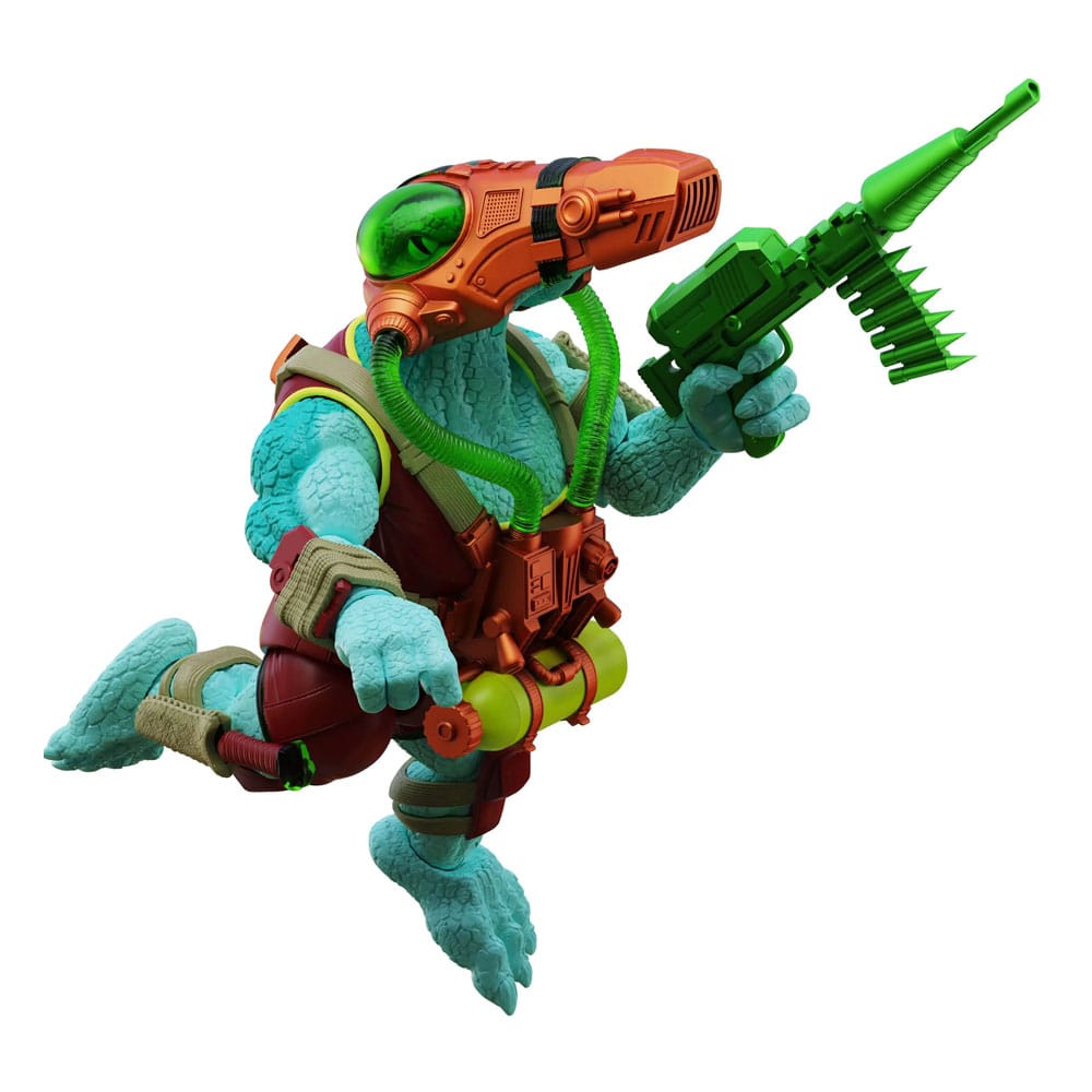 Saurozoic Warriors Rock Javvik Mosa Mosasaurus Underwater Assault Action Figure 15 cm