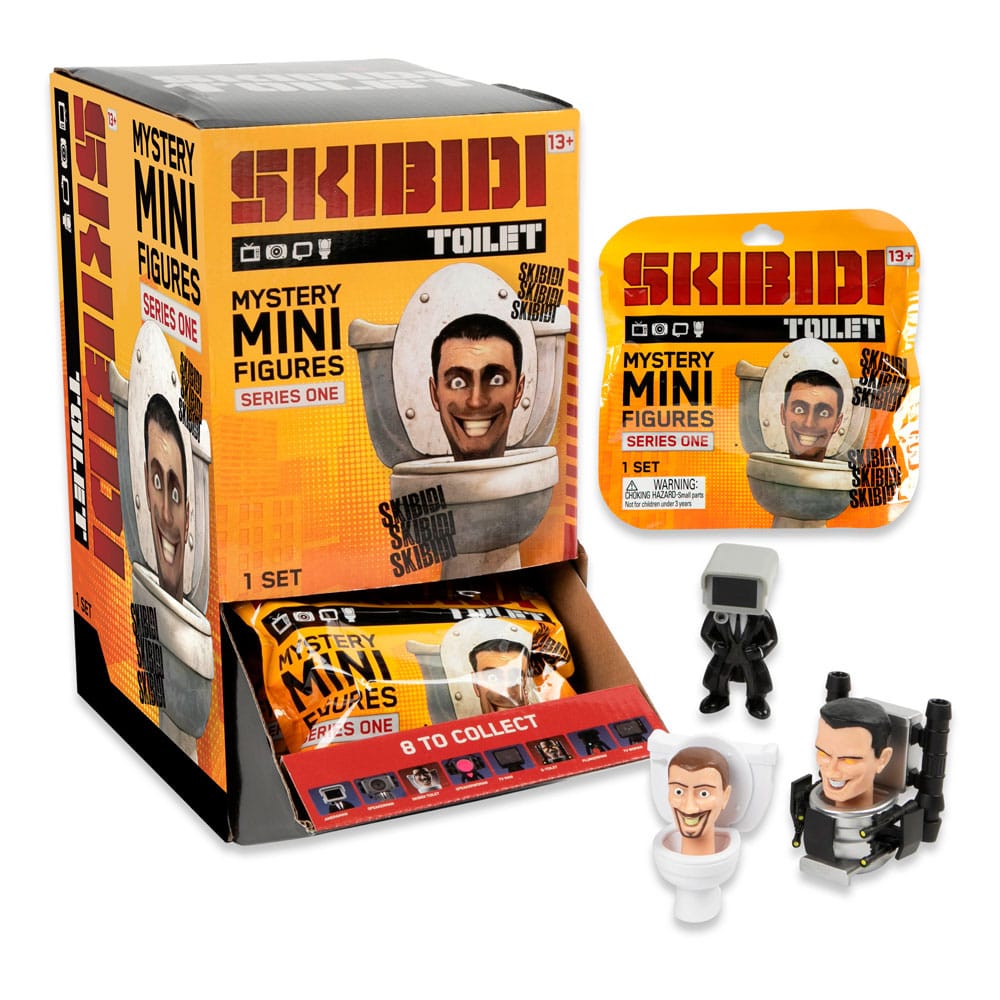Skibidi Toilet Series 1 Minifigures 6 cm Display Pack of 24