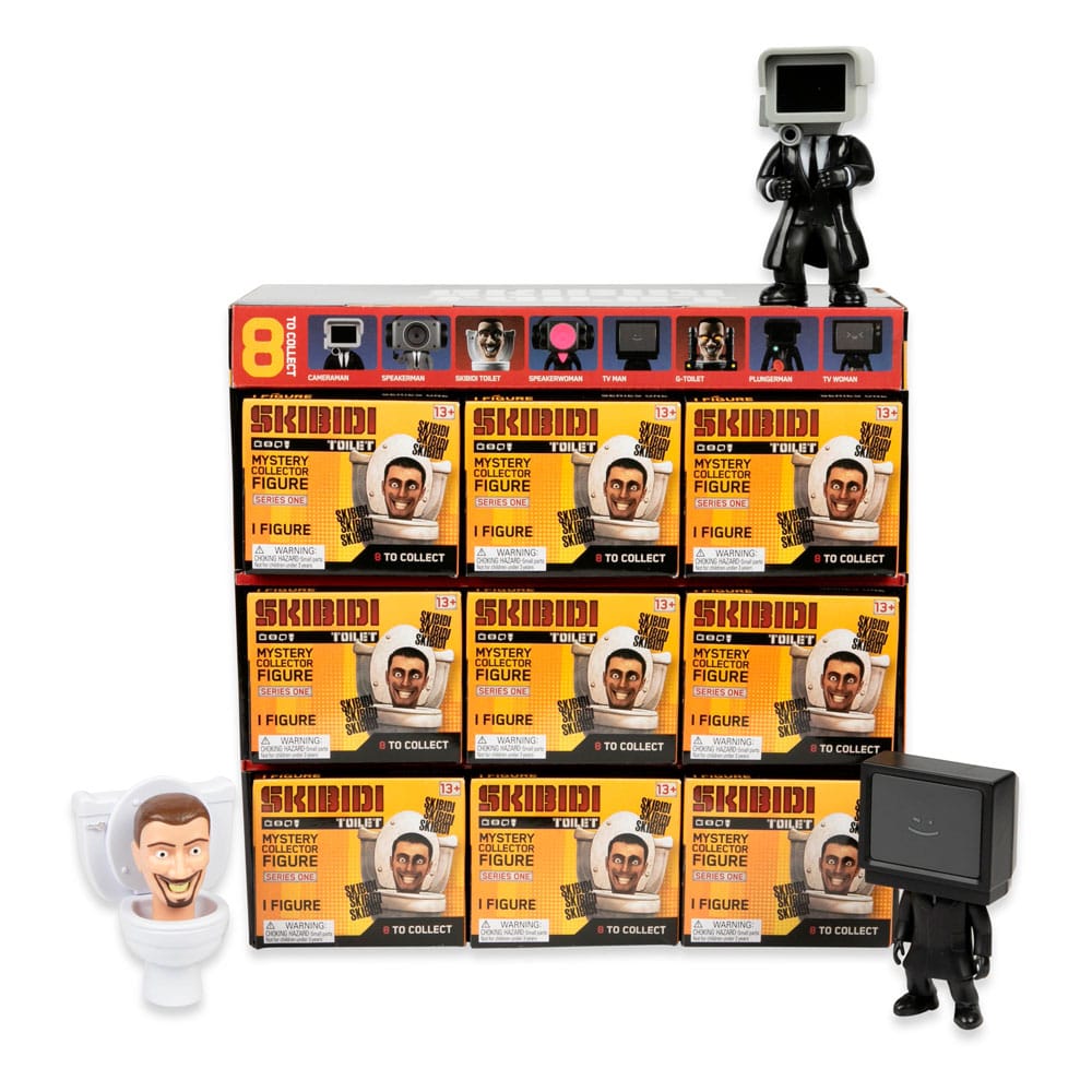 Skibidi Toilet Series 1 Figures 11 cm Display Pack of 9