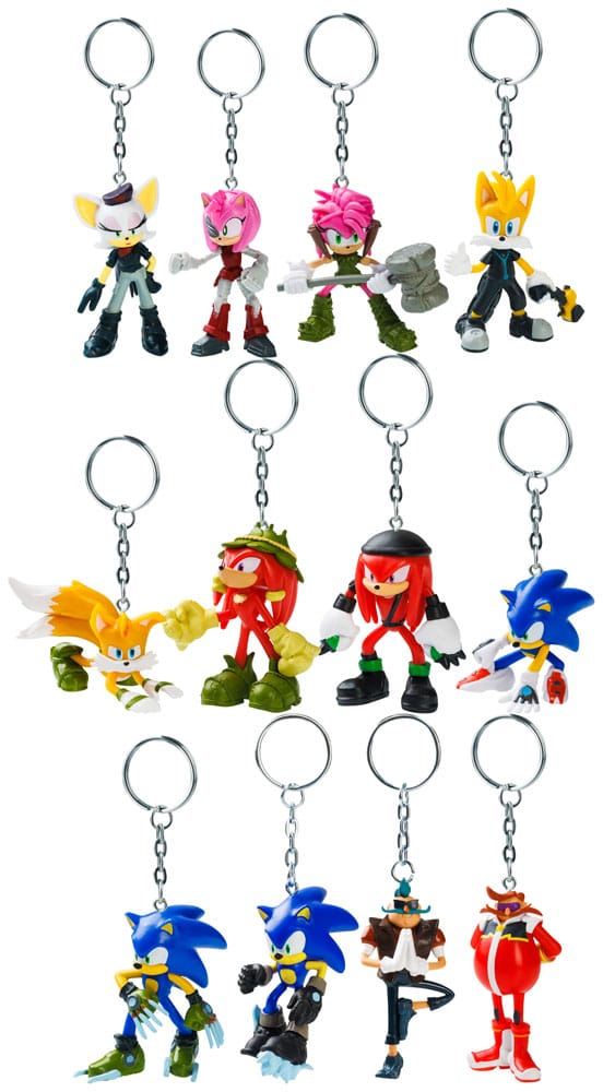 Sonic Prime 7 cm Keychain Display Pack of 12