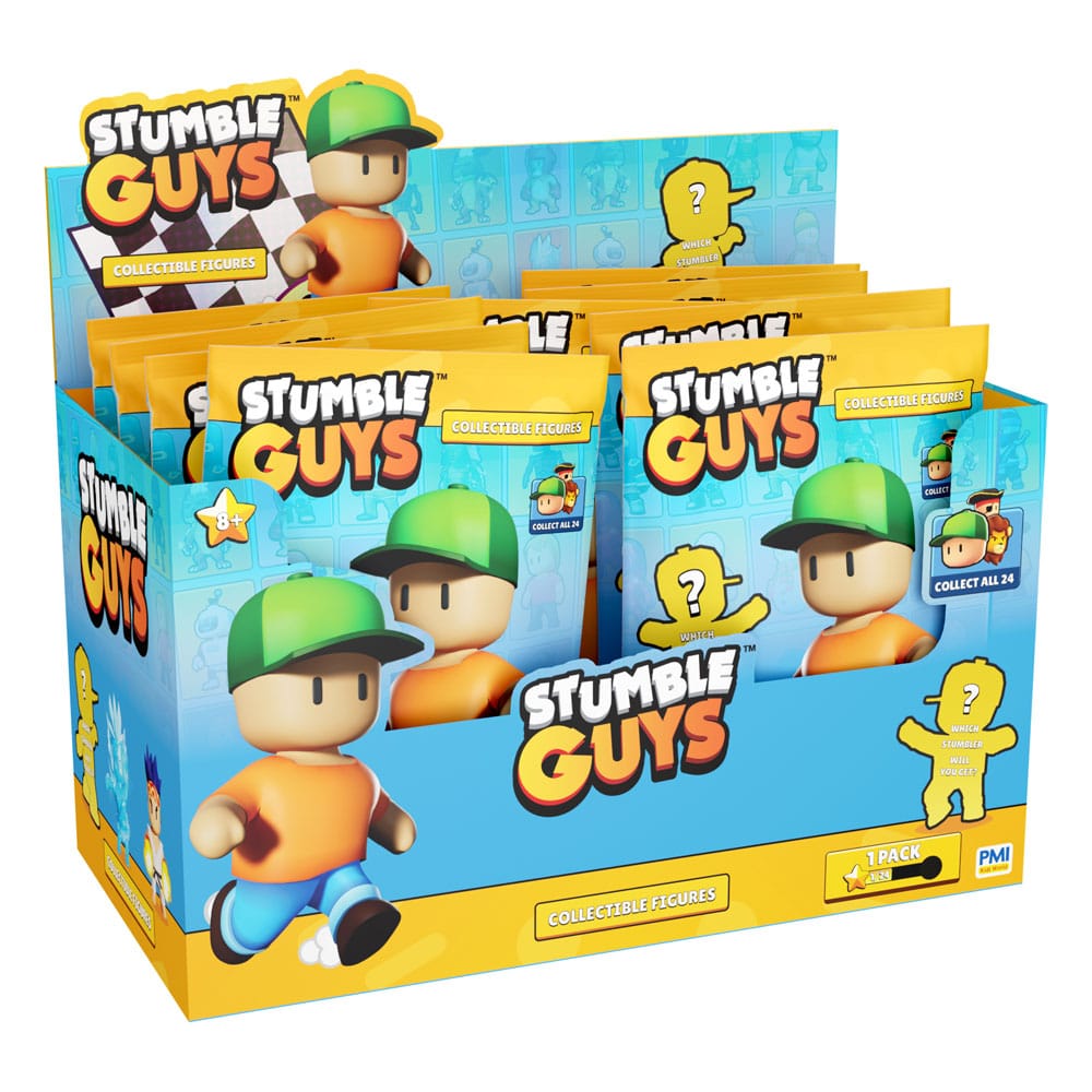 Stumble Guys Collectible Blind Foil Bag Figures Display Pack of 24