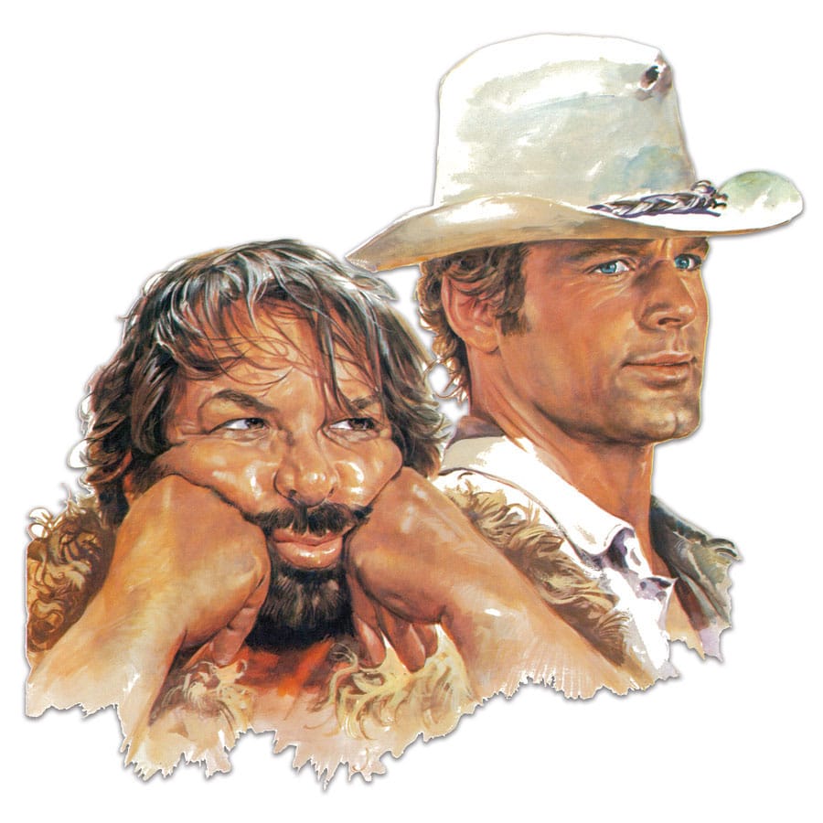 Bud Spencer and Terence Hill Bud and Terence 3D Tin Sign 45 x 45 cm