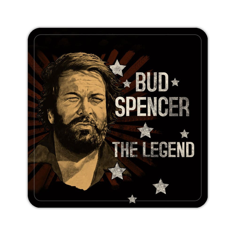 Bud Spencer The Legend Tin Coasters Set 10 x 10 cm