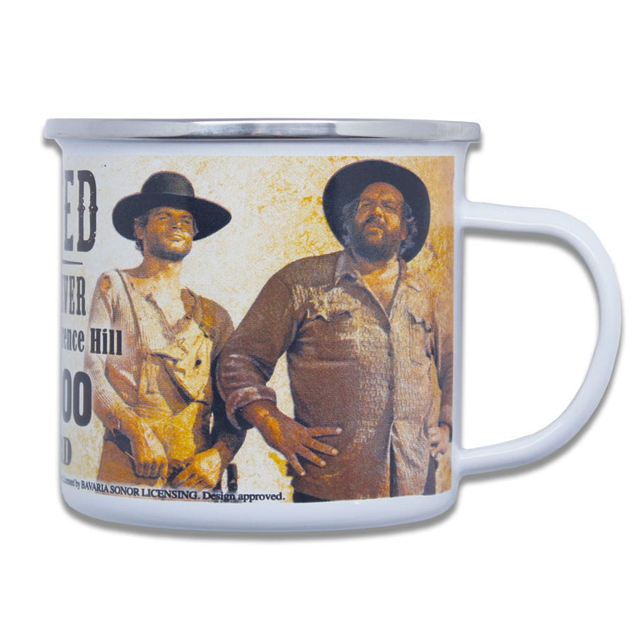 Bud Spencer and Terence Hill Wanted Enamel Mug