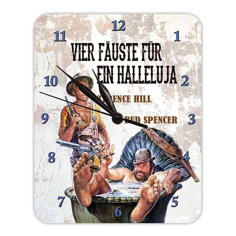 Bud Spencer and Terence Hill Vier Fäuste für ein Halleluja Wall Clock