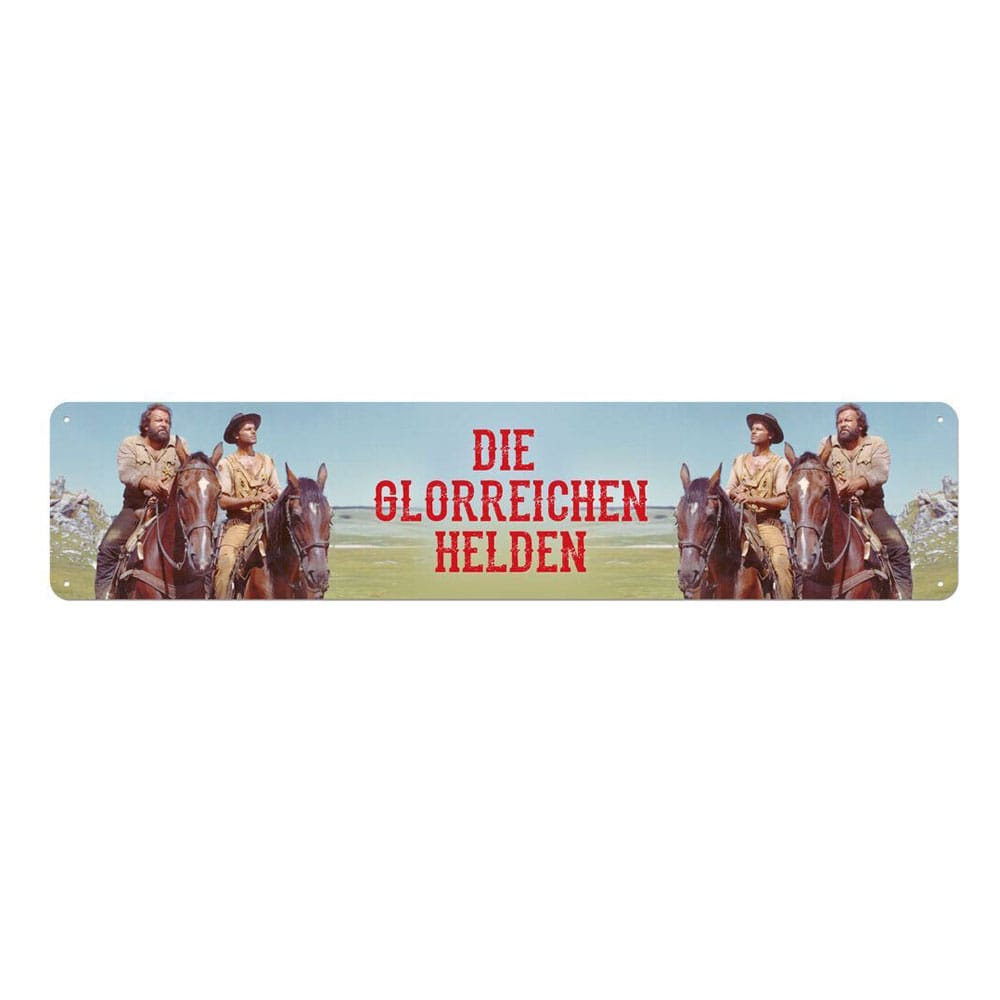 Bud Spencer and Terence Hill Die Glorreichen Helden Tin Sign 46 x 10 cm