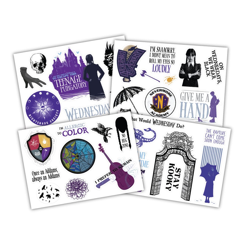 Wednesday Sticker Pack Various Designs