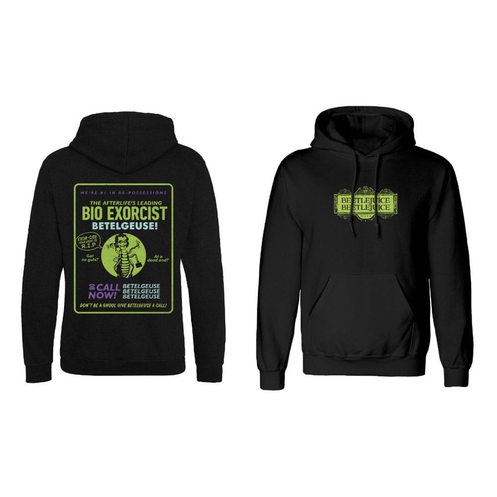 Beetlejuice 2 Bio Exorcist Beetlejuice 2 Hooded Sweater Size S