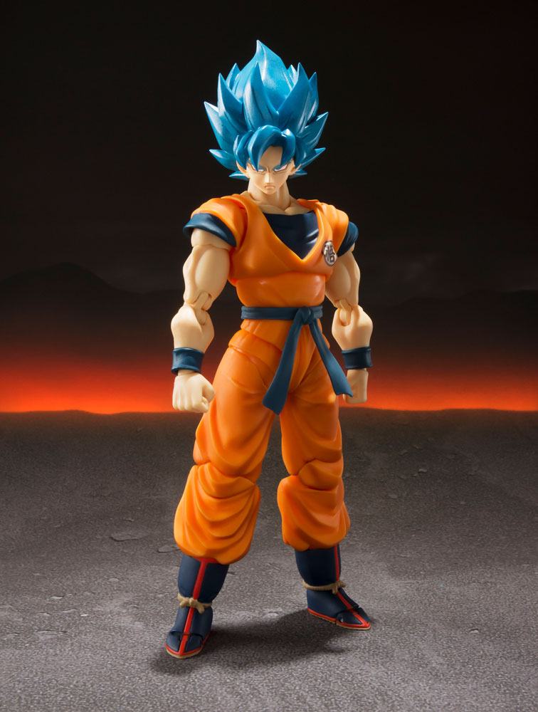 Dragon Ball Super Broly Super Saiyan God Super Saiyan Goku Dragon Ball Super Broly SH Figuarts Action Figure 14 cm