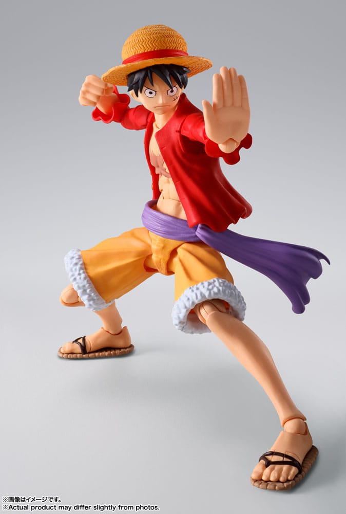 Bandai Monkey D Luffy One Piece S H Figuarts Action Figure The Raid on Onigashima 14 cm