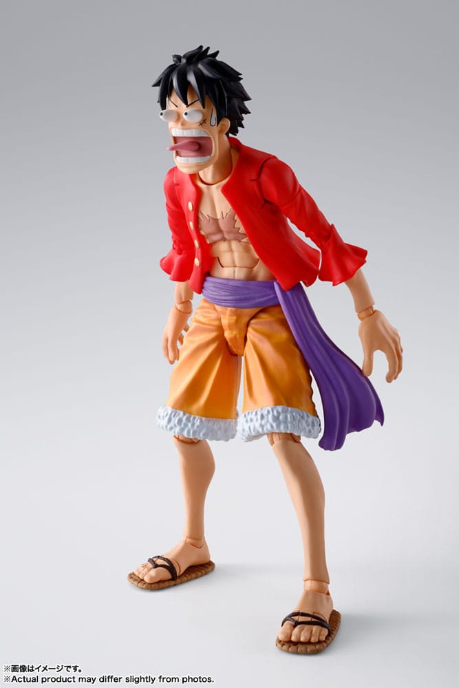 Bandai Monkey D Luffy One Piece S H Figuarts Action Figure The Raid on Onigashima 14 cm
