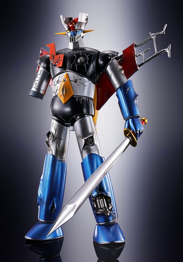 Great Mazinger Z Soul of Chogokin Diecast Action Figure GX105D Kakumei Shinka Damage Version 17 cm
