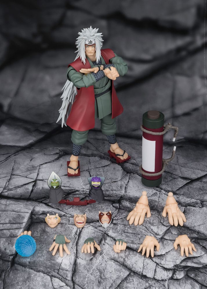 Naruto Jiraiya SH Figuarts Action Figure Sage Mode Set 17 cm