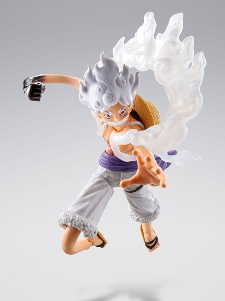 S H Figuarts Monkey D Luffy Gear 5 Future Island Egghead One Piece Action Figure 15 cm