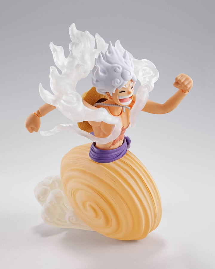 S H Figuarts Monkey D Luffy Gear 5 Future Island Egghead One Piece Action Figure 15 cm