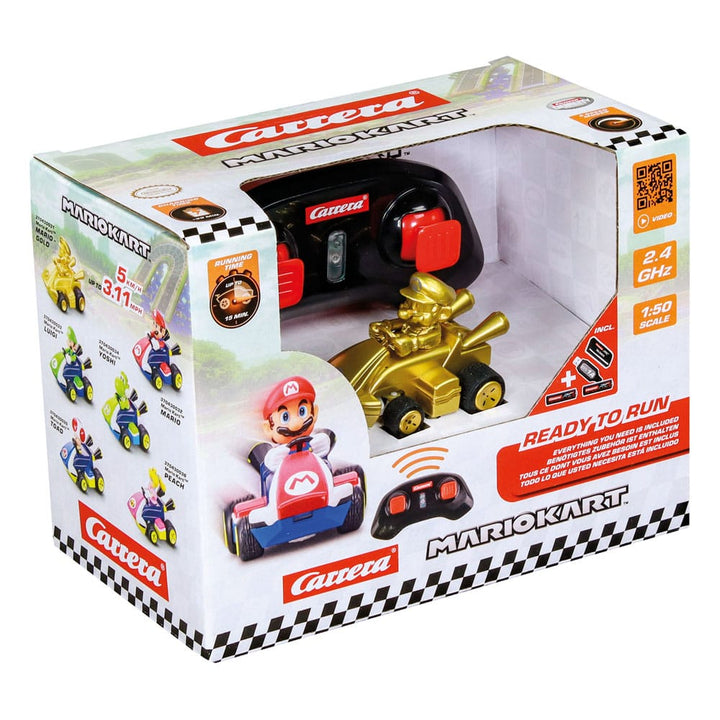 Super Mario Kart Mini Mario Gold 2.4GHz 1/50 Scale Remote Controlled Car