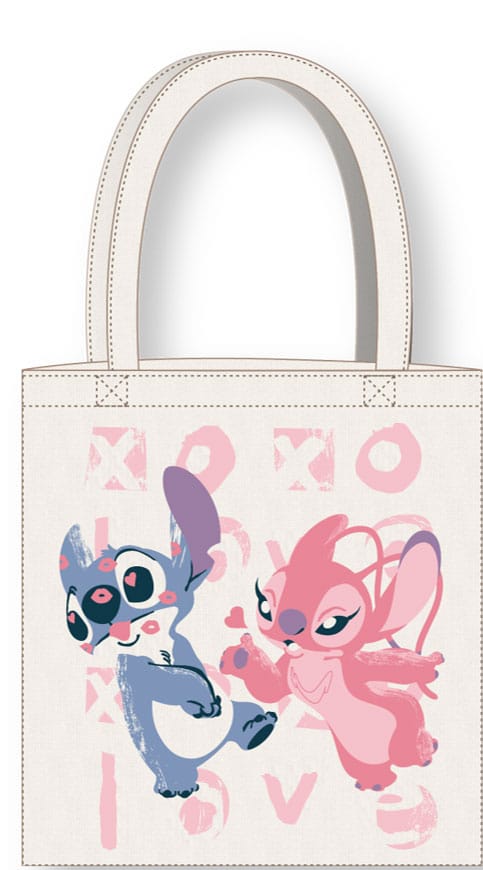 Disney Stitch and Angel Lilo and Stitch Love Scene Tote Bag