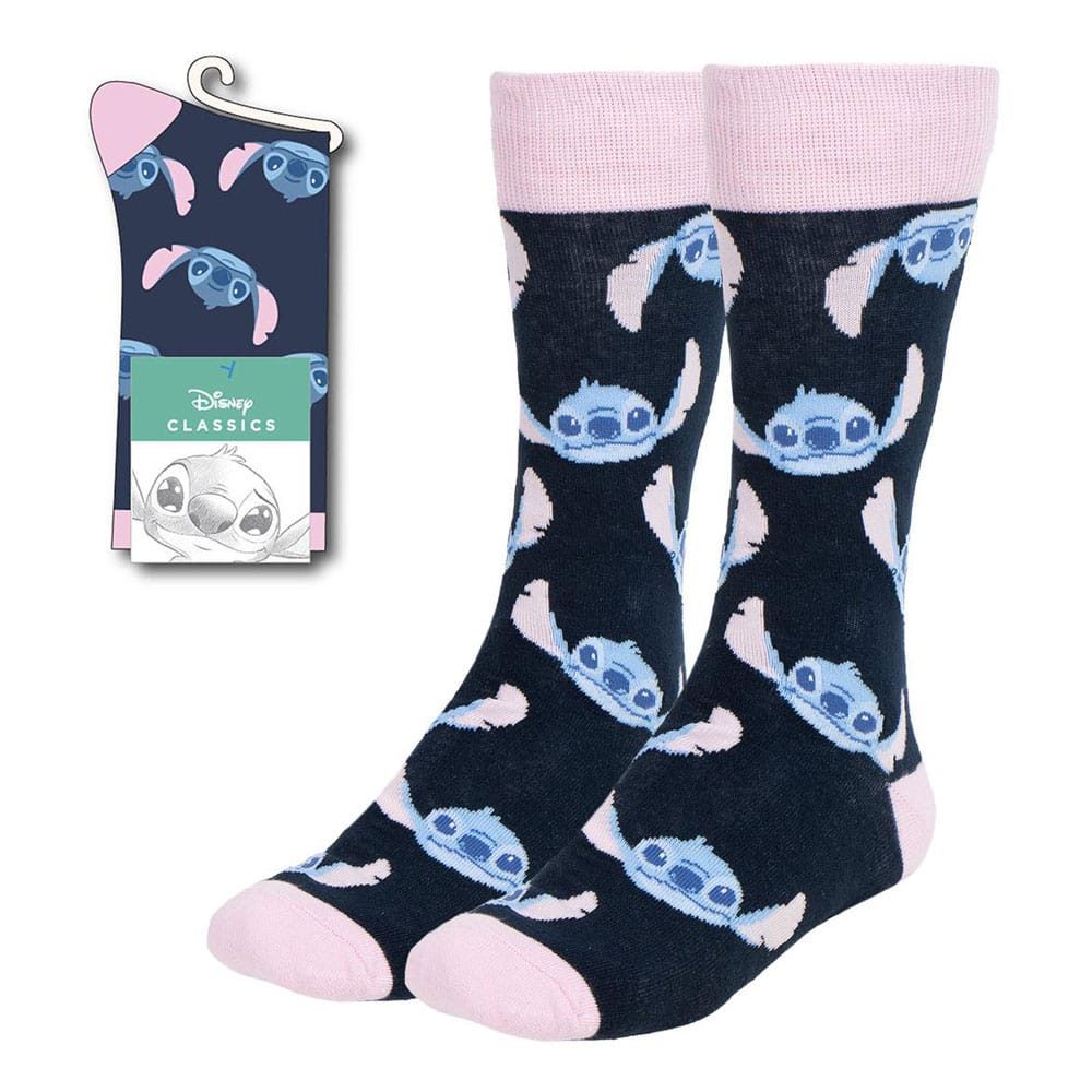 Lilo and Stitch Stitch Face Rosa Socks